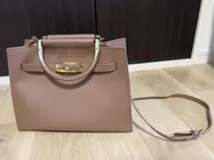 ショルダーバッグ 金具付きハンドル