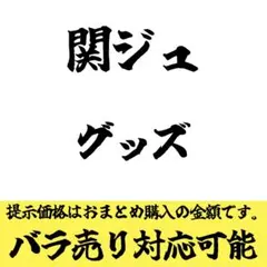【バラ対応可能】関ジュグッズ
