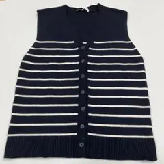 ZARA♡ボーダーベストSサイズ