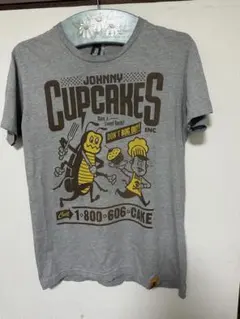 JOHNNY CUPCAKES Tシャツ グレー 半袖