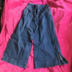 デニム ワイドパンツ