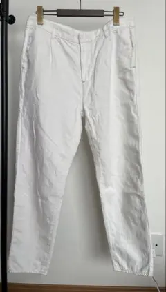［美品］still by hand 1タックデニム リネン混のサムネイル