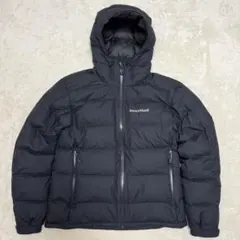 美品☆ モンベル　パーマフロスト　ライトダウンパーカ　ダウンジャケット　ブラック