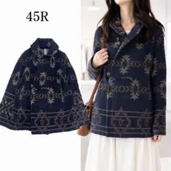 Y52 M 45R ネイティブ柄 ショールカラー 総柄 ジャケット レディースのサムネイル