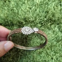 ラインストーン バングル ブレスレット