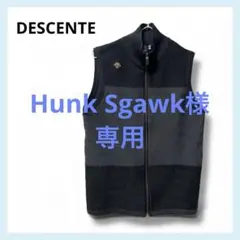 DESCENTE メランジ　ニット　ジップアップ　ベスト　メンズ　ゴルフ