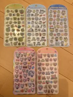 正規品たまごっちコットンパフィ５枚セット