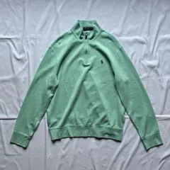古着　ポロバイラルフローレン　ハーフジップ　コットンニット　セーター