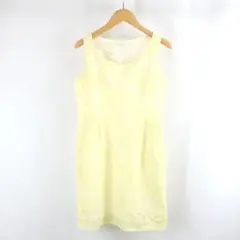 美品 MERCURYDUO ボタニカル 総レース 総柄 タック ミニ ワンピース