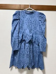 ZARAエンブロイダリーミニワンピ
