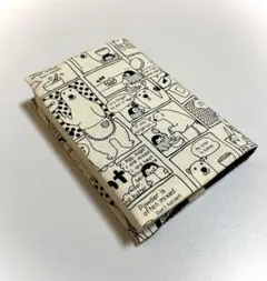 布製ブックカバー　ハンドメイド　文庫本サイズ　しろくま　ペンギン