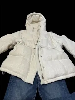 rienda ダウンコート4パターン変身/マルチウェイ コート&ベスト S〜M白