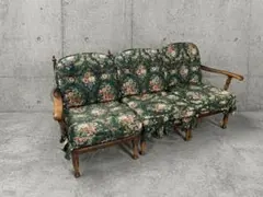 コブラン　金華山　イタリア　ロココ式　ヴィンテージ ソファ　イタリア　猫脚 コブラン 金華山 イタリア ロココ式 ヴィンテージ ソファ イタリア 猫