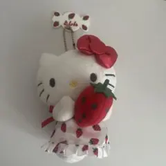希少 SANRIO 2008年 キティ まんまるいちご 小物入れ マスコット