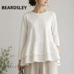 新品 BEARDSLEY ペプラムジップシャツブルゾン - メルカリ