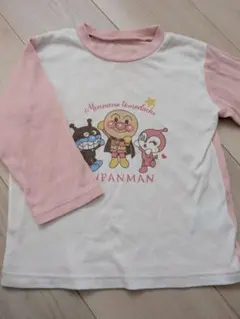 アンパンマン 長袖Tシャツ 100センチ ピンク ベビー服