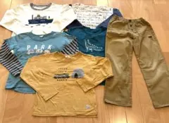 男の子　130 秋冬　トレーナー　5点セットWASK・RAGMART まとめ売り