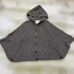 ICHI ニットポンチョ