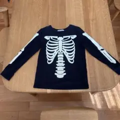H&M ハロウィン　スケルトンプリント 長袖カットソー