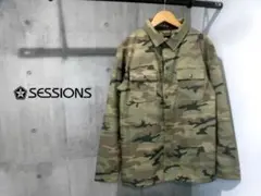 美品 SESSIONS セッションズ ボンデッドフリース 迷彩 ジャケット M