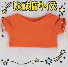 ぬい服 Tシャツ 韓国 中国 タイ 海外 15cm 無属性 オレンジ 推しカラー