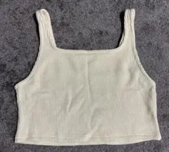 キラキララメニットビスチェ 白 アイボリー