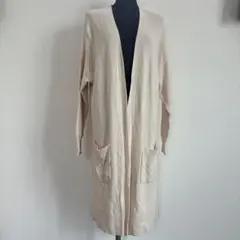 グローバルワーク ロングカーディガン 前開き 羽織り