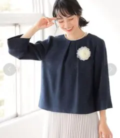 B:MING by BEAMS ツイードプルオーバー ネイビー M