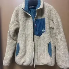 CHUMS フリースジャケット ボア ベージュ ネイビー