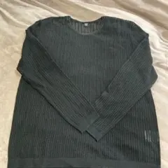 UNIQLO ブラックアクリルXL 透かし編み