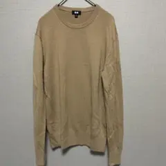★美品★ UNIQLO メリノウール100% ニット セーター クルーネック S