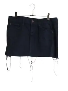 ZARA ミニスカート　デニムスカート　 ダークブルー