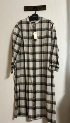 新品　未使用　Parkes チェック柄 シャツワンピース M