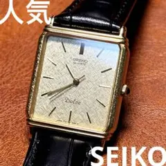 A69 希少 稼動品 SEIKO DOLCE レクタンギュラー80年代
