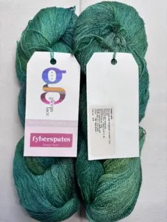 fyberspates BFLシルクレース糸 海外毛糸2カセ