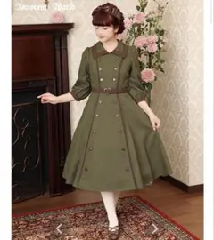シノワズリ ワンピース カーキ ロリィタ ロリータ 緑 華ロリ ゴスロリ