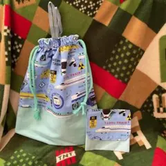 お着替え袋　移動ポケット　セット　★体操服　着替え　袋入学　入園　ハンドメイド
