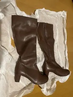 【値下げしました】アシスト　コスプレ用ロングブーツ　茶