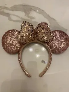 ミニーマウス　カチューシャ ローズゴールド