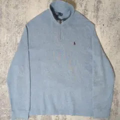 【90s~】Polo by Ralph Lauren コットンハーフジップ