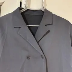 LAGUA GEM グレー ストライプ 長袖シャツ