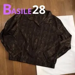 春に♡超特価❤️BASILE28／バジーレベントット　シルク混ブラウスジャケットのサムネイル