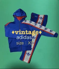 adidas ヴィンテージ ジャージ上下セット XS