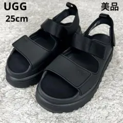 UGG アグ サンダル 25cm ブラック GOLDENGLOW BLACK