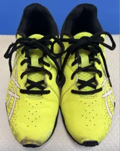 大人気‼️asics★アシックスニーカー★レーザービーム★ネオンイエロー★24cm