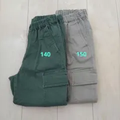 ユニクロ　キッズ　カーゴパンツ2着セット