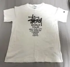 STUSSY×Champion ステューシー　ワールドツアーTシャツ 白 Sのサムネイル