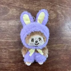 ウサギ耳付きモンチッチ 紫