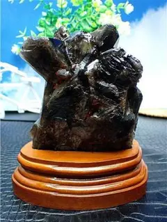 1110gAAA級魔除け天然モリオン黒水晶クラスターYT6C6/158C12D