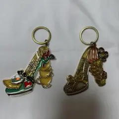 【2点セット】ディズニー ハイヒール キーホルダー アリス ラプンツェル